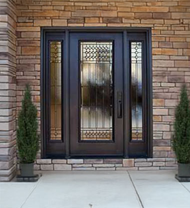 Modern exterior door upgrade on a home in Salt Lake County