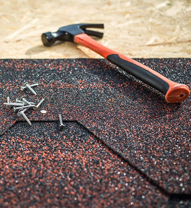 Asphalt shingle roof installation on a home in Salt Lake County
