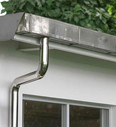 Sleek, finished aluminum gutters installed in Utah County
