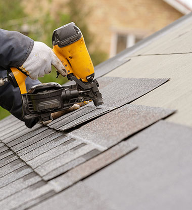 In progress roof installation on a residential home in Utah County