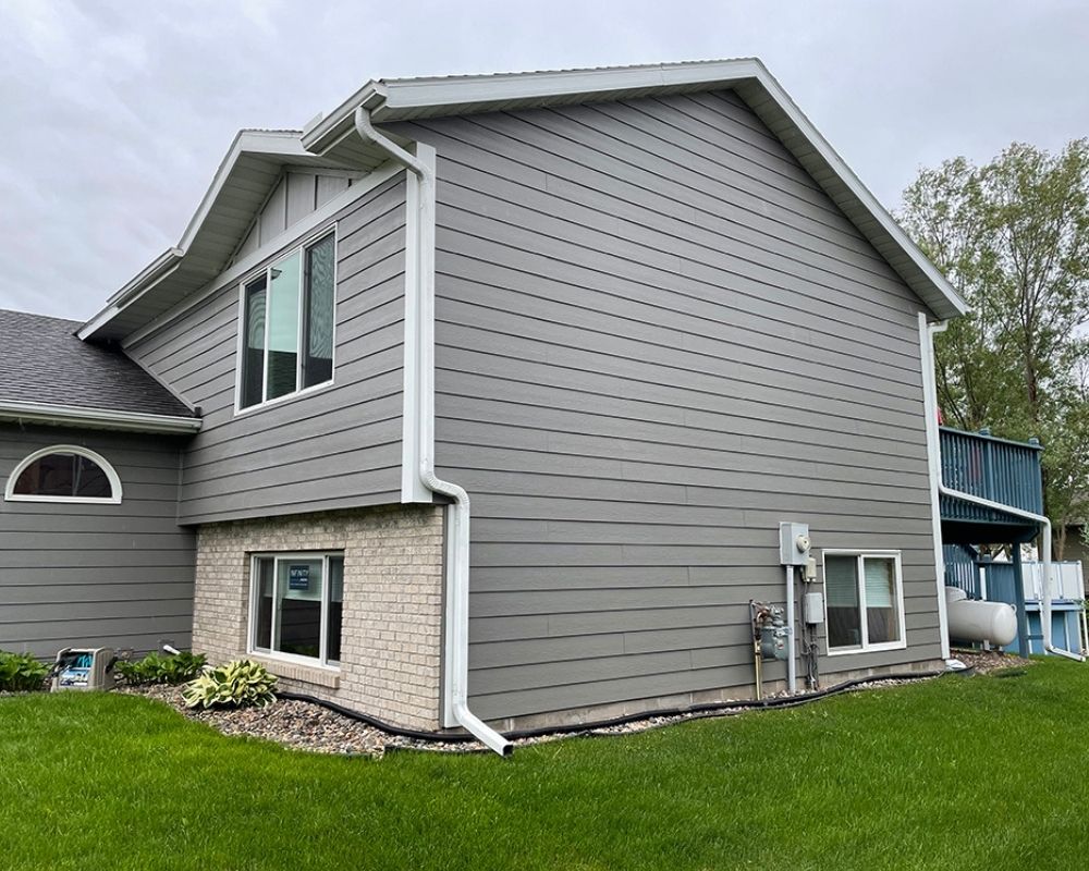 Utah County residence with new fiber cement Hardie siding