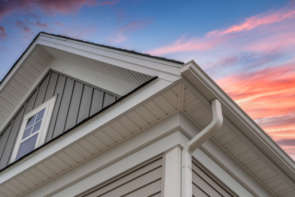 view of soffits underneath new construction in salt lake county