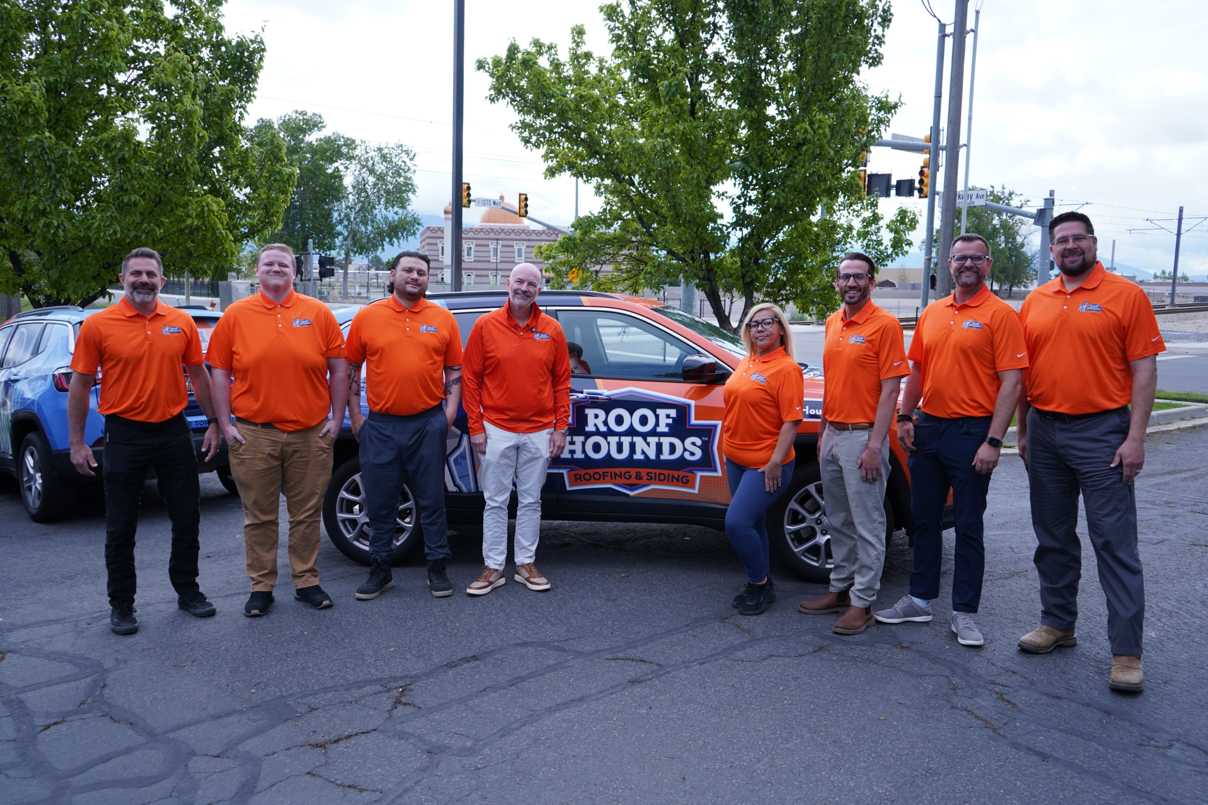 the Roof Hounds team offering roofing services in Utah County, UT